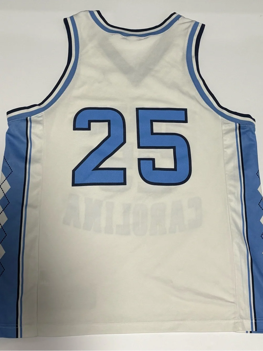 Jordan North Carolina Tar Heels #25 Jersey - White & Carolina Blue
